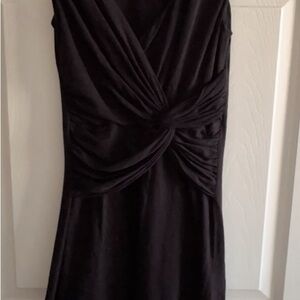 Velvet Black Midi Dress